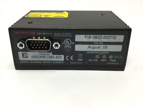 Microscan fis 0820 0001g - microscan, fis-0820-0001g