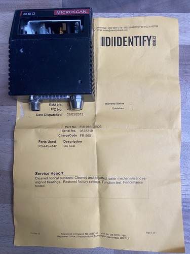Microscan ms860 fis - microscan, fis-0860-0003